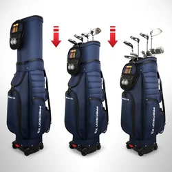 PGM Universal 4 Golf Bag Men's and Women's Golf Telescopic Bag Can Brake Flat Push Golf Airbags  Golf Bags Men