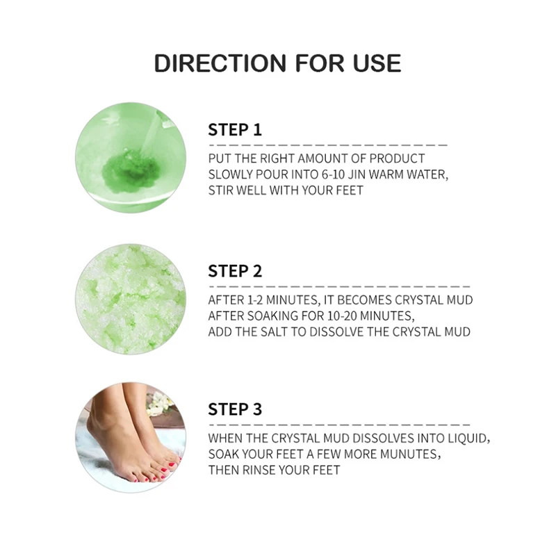 العناية بالقدم المنزل هلام سبا تقشير 100 جرام الورد الخزامى كريستال الطين حمام القدم الملح حمام القدم العلاج بالقدم