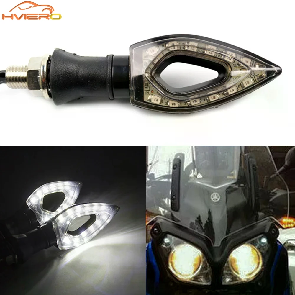 

Universal Motorcycle Led Turn Signal Lights Flexible Blinker Bulbs Indicator Light Red Yelllow White Tail Lamp IP65 Waterproof