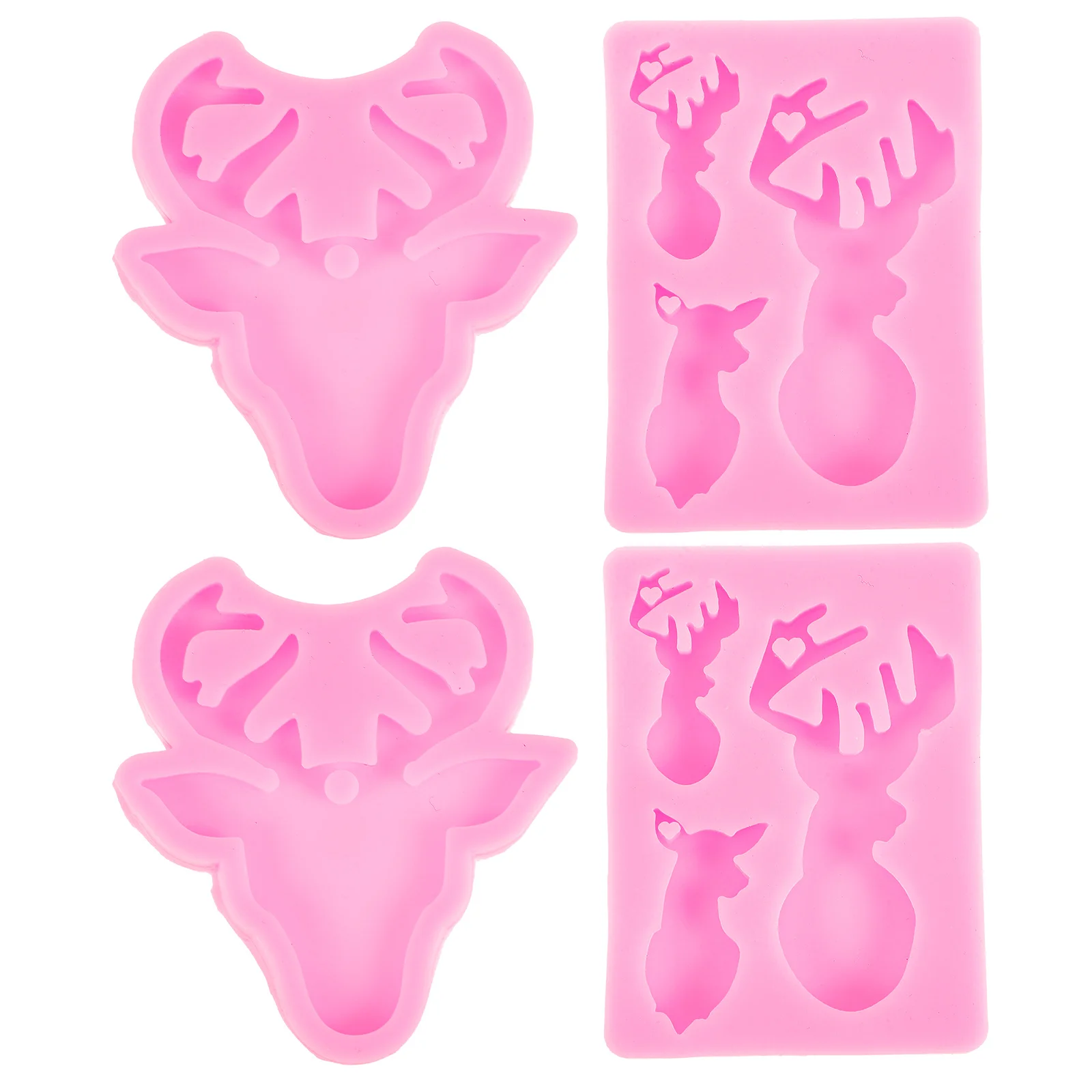 

1Set Animal Deer Head Silicone Mold Flexible Durable DIY Epoxy Casting Mold for Keychain and Crafts Silicone Keychain Molds