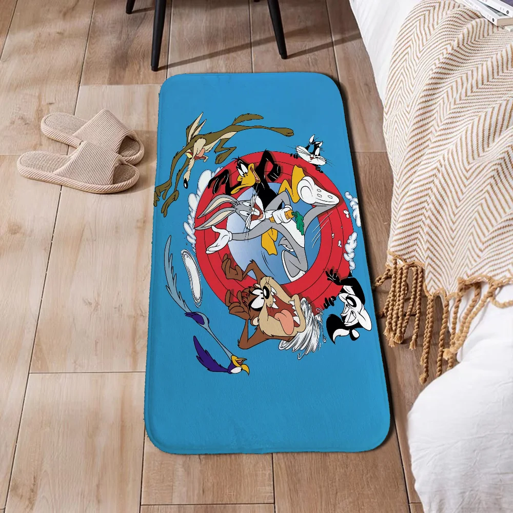 L-Looney Tunes Room Mats Bedroom Carpet for Kitchen Foot Mat House Entrance Mat Home Customized Custom Aesthetic Room Decoration