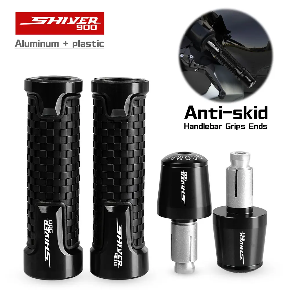 

FOR Aprilia SHIVER900 2017 2018 2019 2020 2021 2022 CNC Hndlebar Grips Ends Weight handle bar grip end Anti Vibration Silder