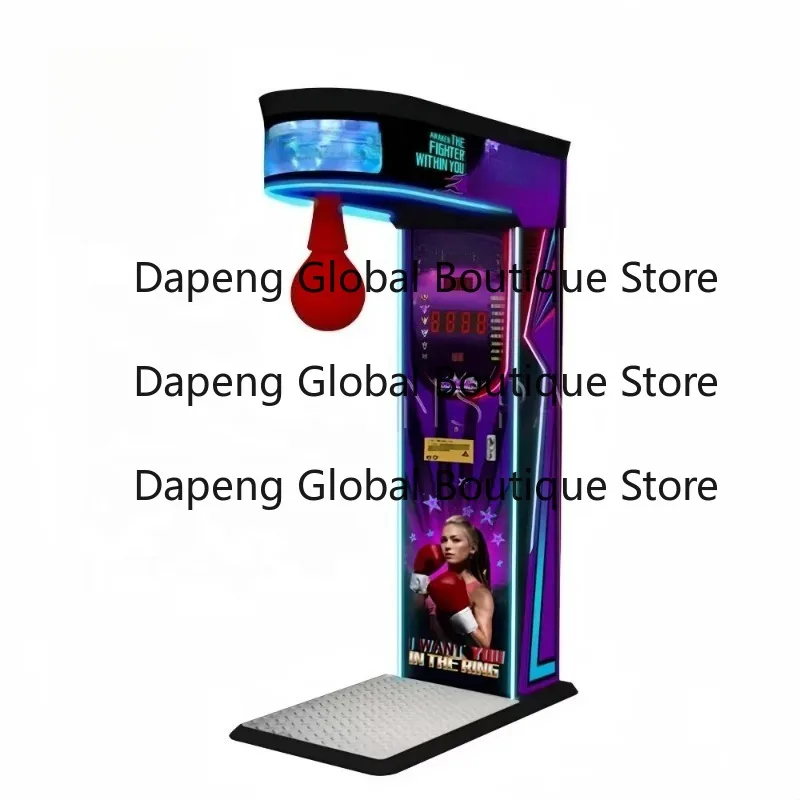 Coin Operated Arcade Boxer Games Kits Boxing Target Punching Bag Workout Equipment Electronic Redemption Music Boxing Machine