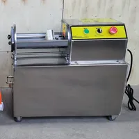 Electric Potato Chips Cutter French Fries Vegetable Cutting Machine Stainless Steel With 2 Blades