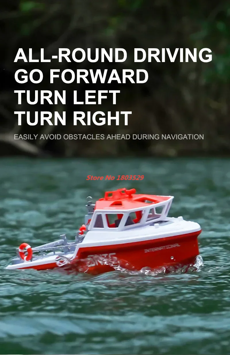RC Rescue Boat Simulation Model High Speed Turbojet Brushless Speedboat Remote Control Boat Electric Waterproof Ship Watercraft