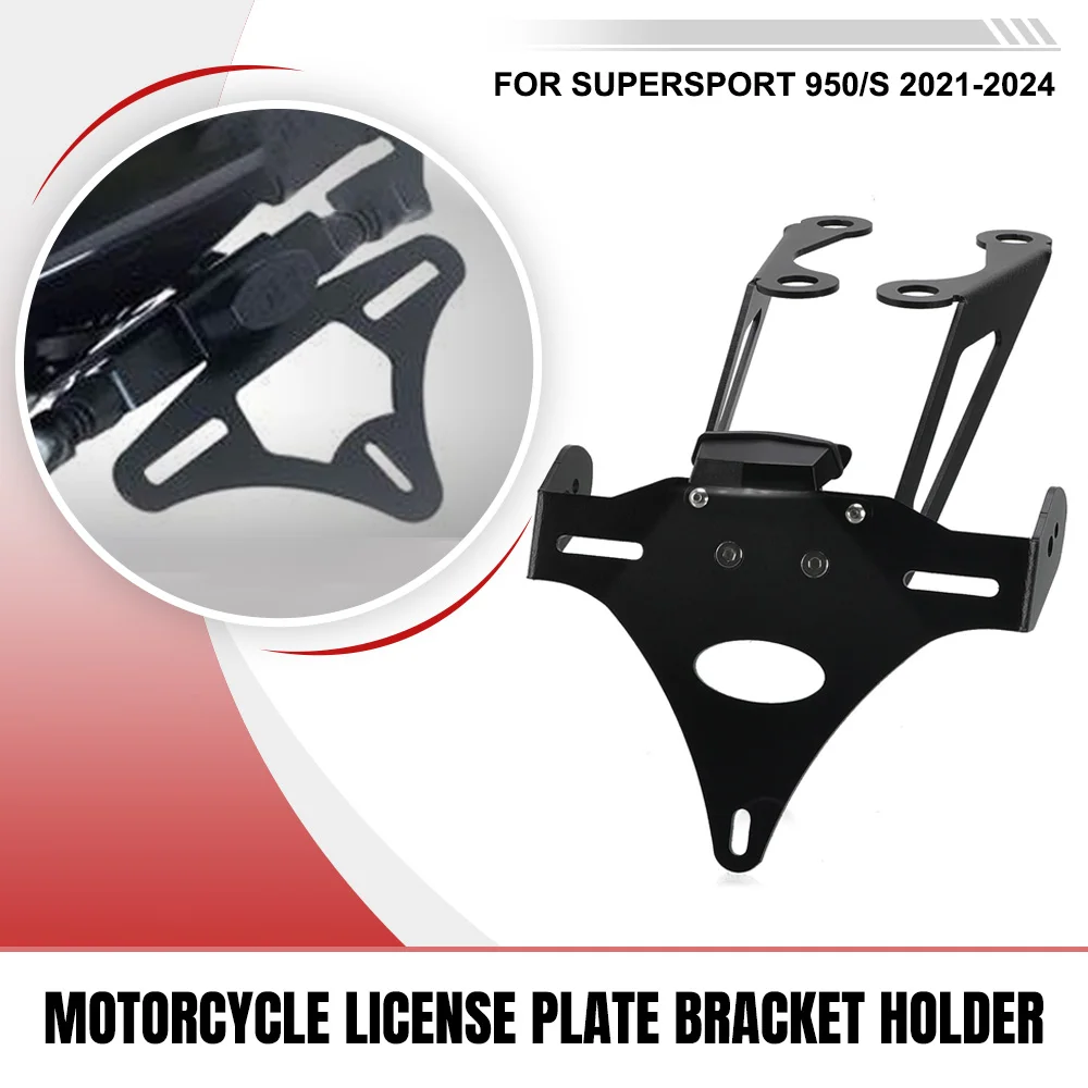 

Rear Tail Tidy Fender Eliminator Kit For DUCATI Monster 659 797 Plus 821 Stealth 1200 S R 2017-2021 License Plate Holder Bracket