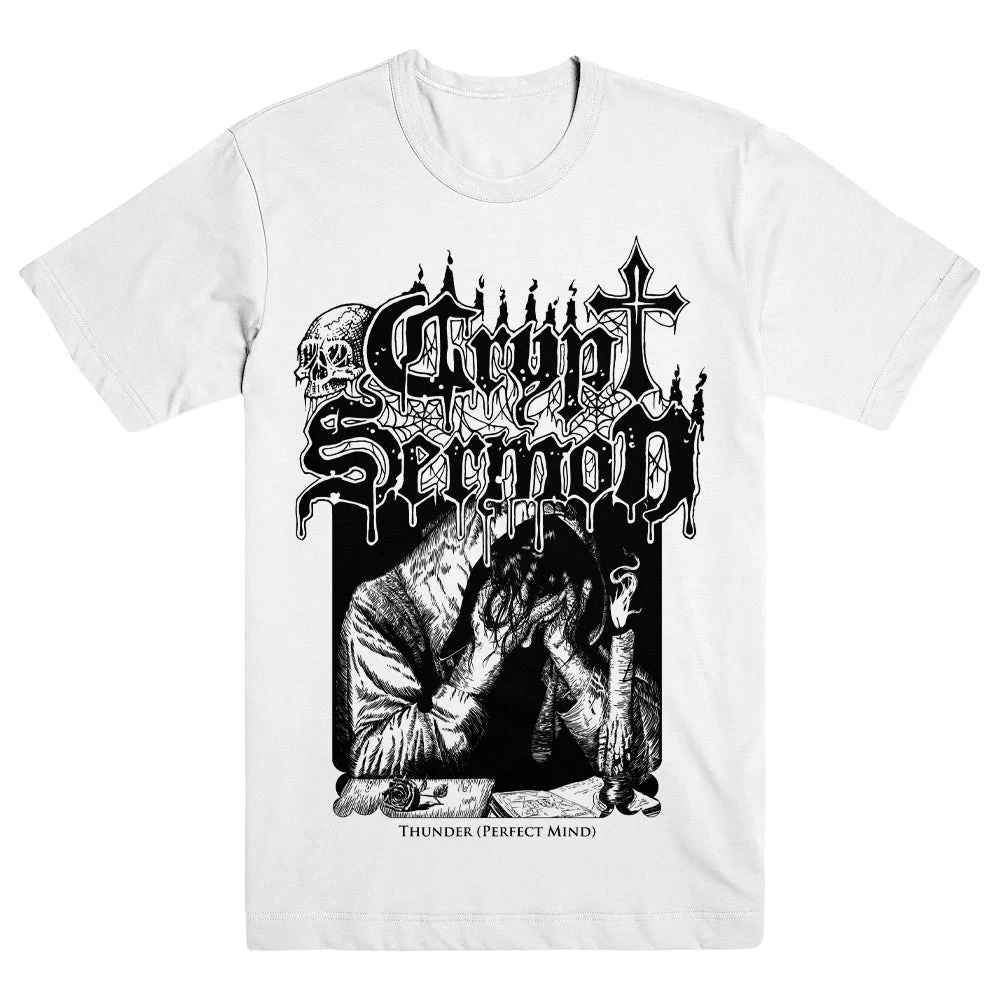 Thunder CRYPT SERMON Band T-Shirt Cotton Graphic Tee Men Women Summer Streetwear