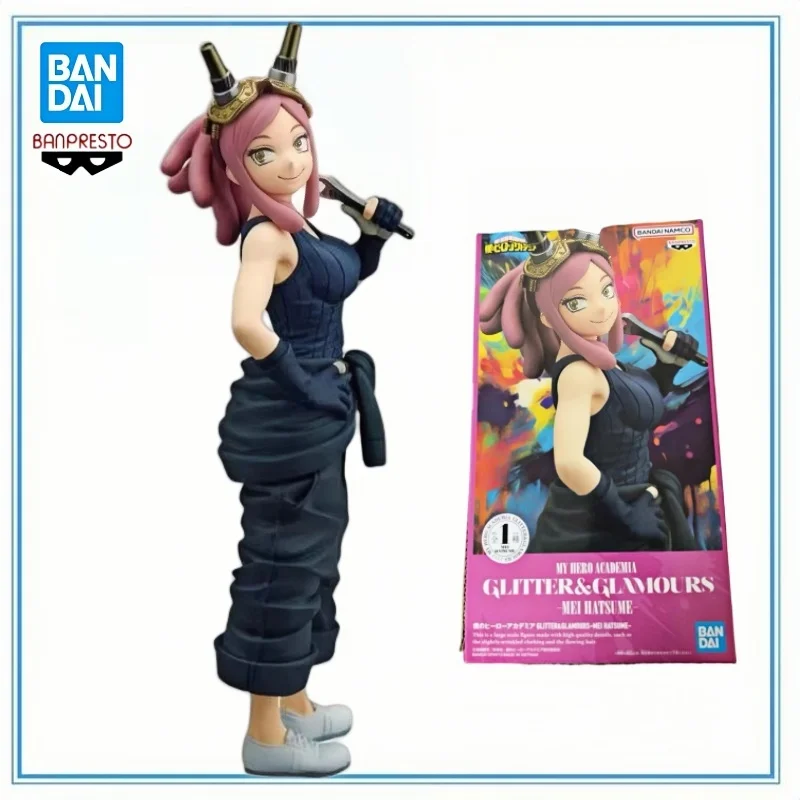 

BANDAI на складе, подлинная BANPRESTO GLITTER & GLAMOURS My Hero Academia Hatsume Mei Collection Series, модель персонажа из мультфильма