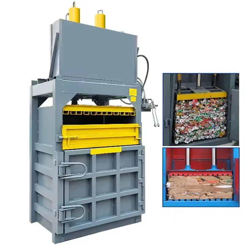 Hydraulic Plastic Cardboard Baler Compactor Prices Baling Machine for Packing Waster Cartons Bottle Press Baler Machine