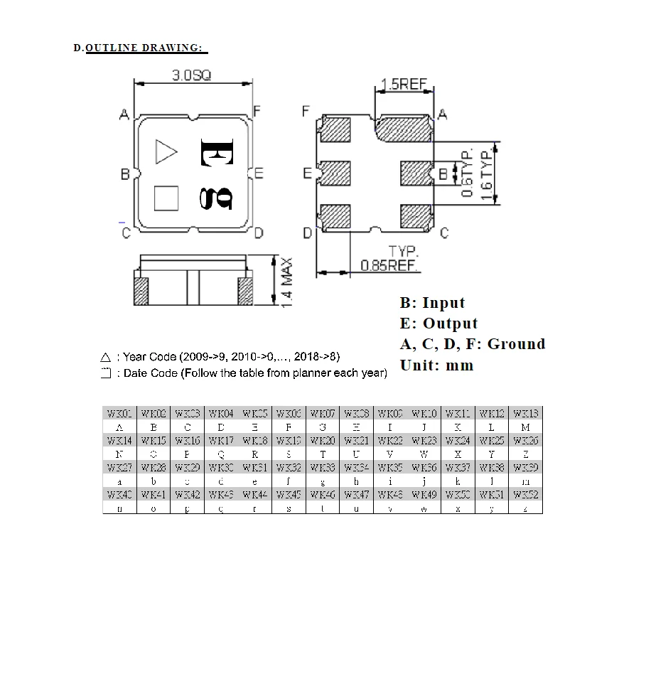 (10PCS) TA2040A 코드 Eg 새로운 정품 1755MHz 패키지 SMD SAW 필터 재고 있음
