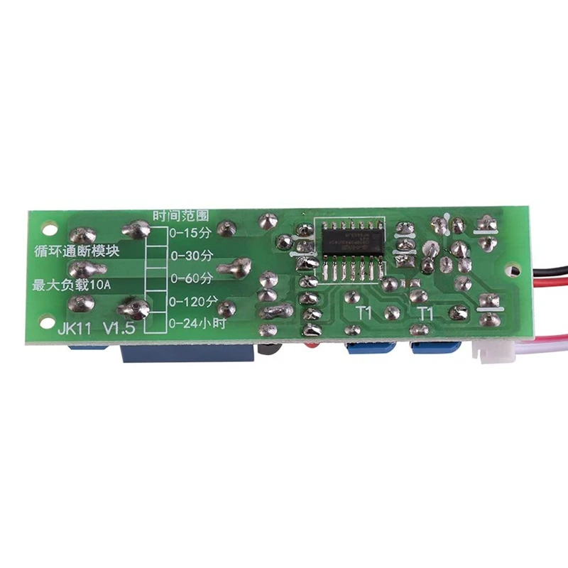 Time Delay Module,DC 24V 0-15 Min Adjustable Cycle Time Relay Timer ON/Off Module