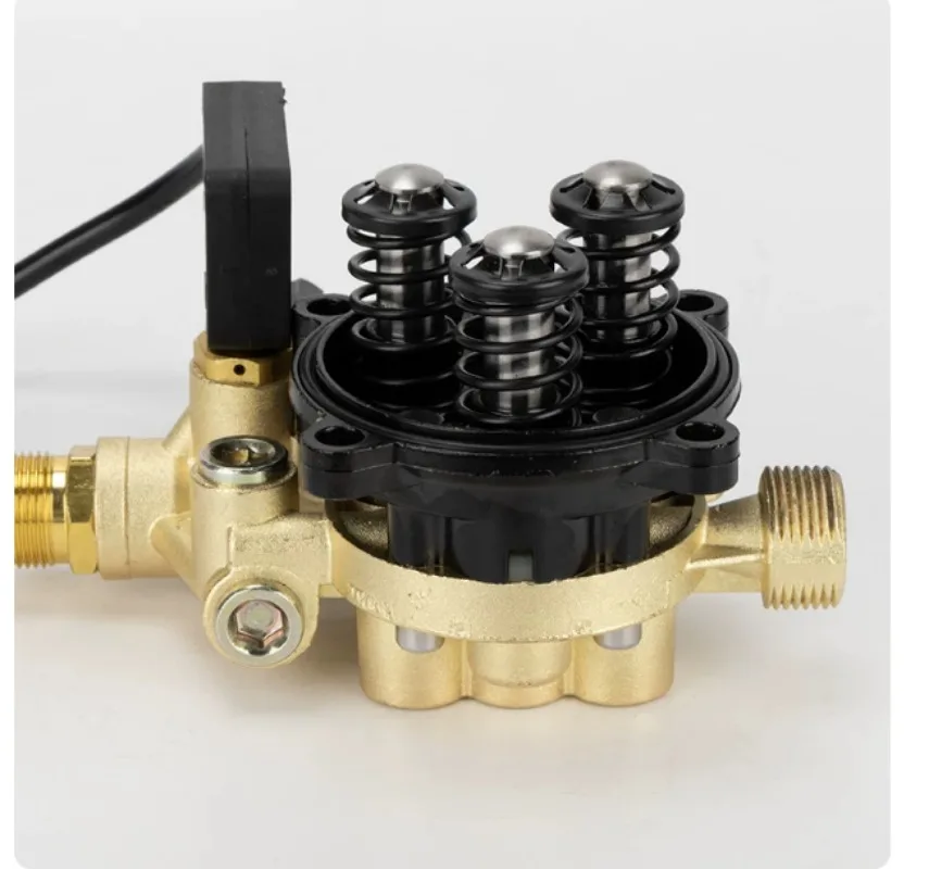220V 12 Plunger Pressure Regulating Pump Head Household Portable Car Washing Machine Pump Head Accessories