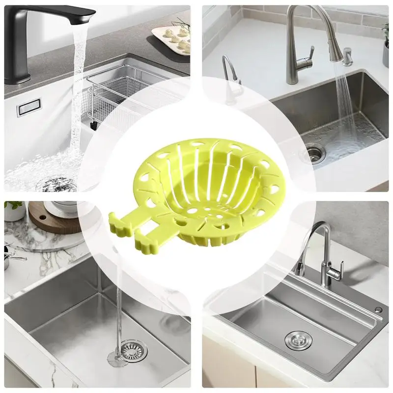 Sink Strainer Basket Portable Kitchen Sink Drain Strainer Reusable Sink Drain Basket For Kitchen Sink Drain Collector