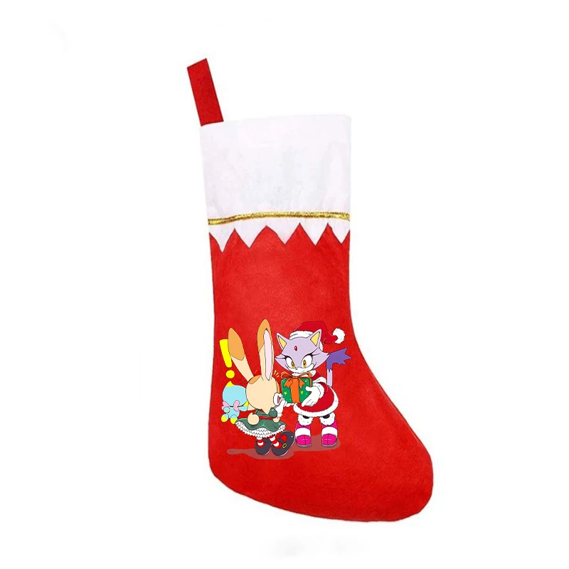 سونيس عيد الميلاد الجوارب المنزل فندق الديكور عيد الميلاد الجوارب لطيف الكرتون أنيمي نمط هدية كيس الحلوى هدية عيد ميلاد الأطفال