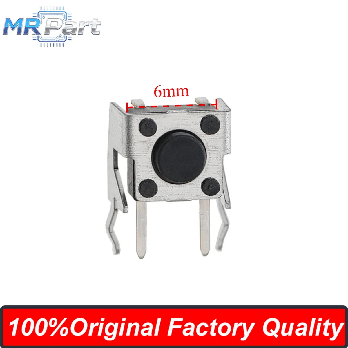 50pieces Original Factory Japan Switch SKHHLMA010 Tactile Switches 6x6x3.85mm Side Press With Bracket Round Button Thru-Hole 2P