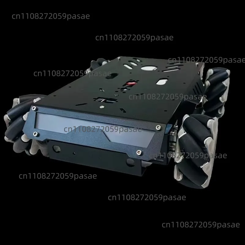 Motor Smart Trolley Aluminum Alloy Metal Edition with suspension swing arm and encoder motor