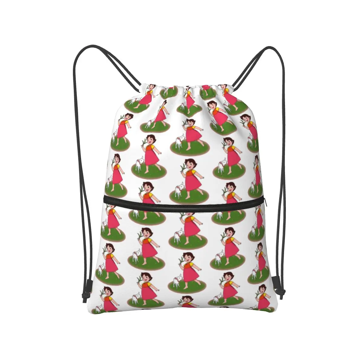 

Рюкзаки Heidi с героями мультфильмов 70-х годов, повседневные портативные сумки на шнурке, спортивная сумка, сумки для книг для мужчин и женщин, студентов