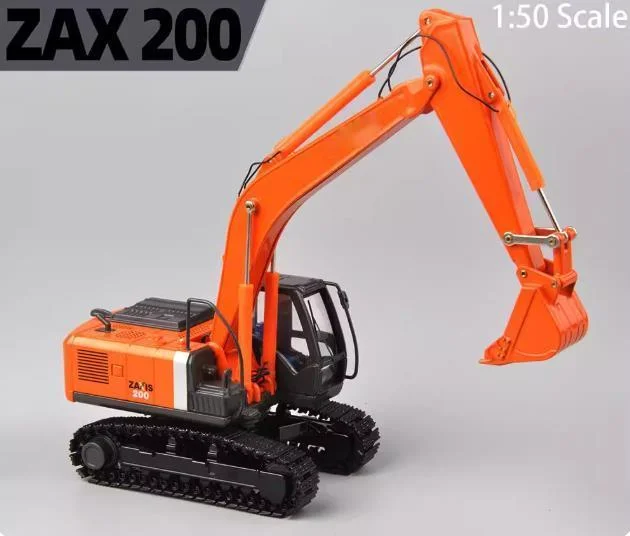 

1/50 New Arrival Special Price Die-cast Metal Japanese Style ZH200 Crawler Excavator Model Furniture Collection Toys Children