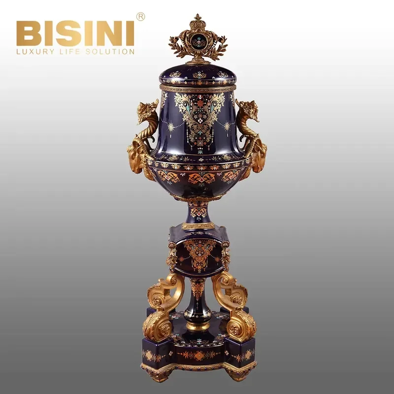 Floor-standing Devil King Trophy Court-style Household Gilded Painted Pallet Exquisitely Decorations Ornaments Trophy
