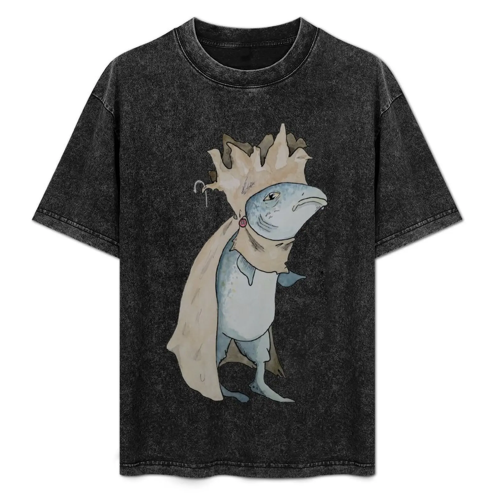 

Kingfin - Bishop Fish T-Shirt anime clothes blanks for a boy summer tops men clothings