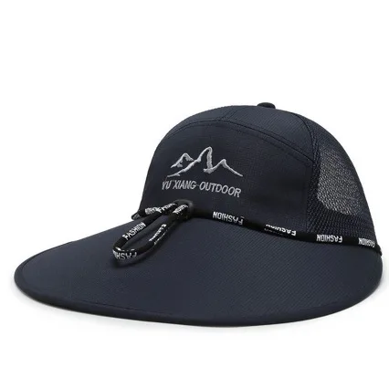 Summer Big Eaves Breathable Mesh Baseball Cap Outdoor Sunscreen Sports Mountaineering Travel Hat with Visor
