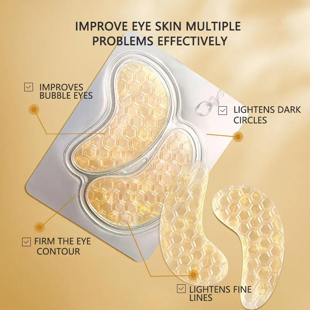 10pairs Crystal Collagen Gold Eye Mask Anti Dark Circles Beauty Patches For Eye Skin Care Korean Cosmetics