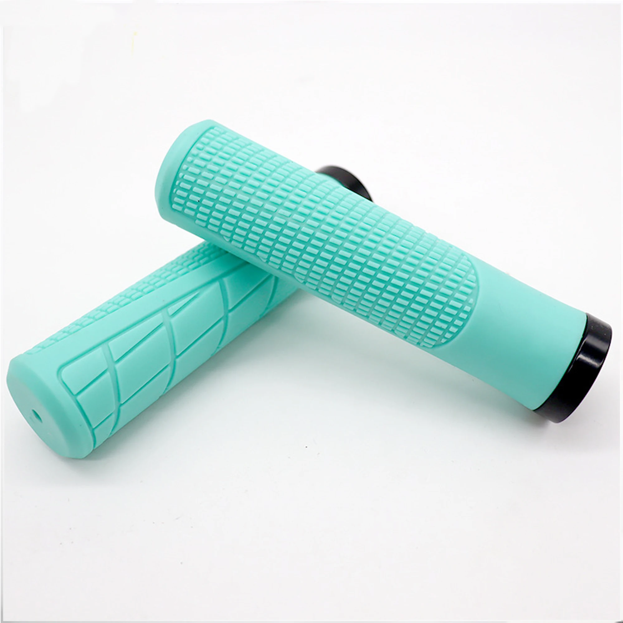 Bike Grips Rubber Mountain Bike Handlebar Cover Cuffs Shock Absorber Anti Slip Bike Handles Grip MTB Cuffs Bike Handle Fist Part image 3