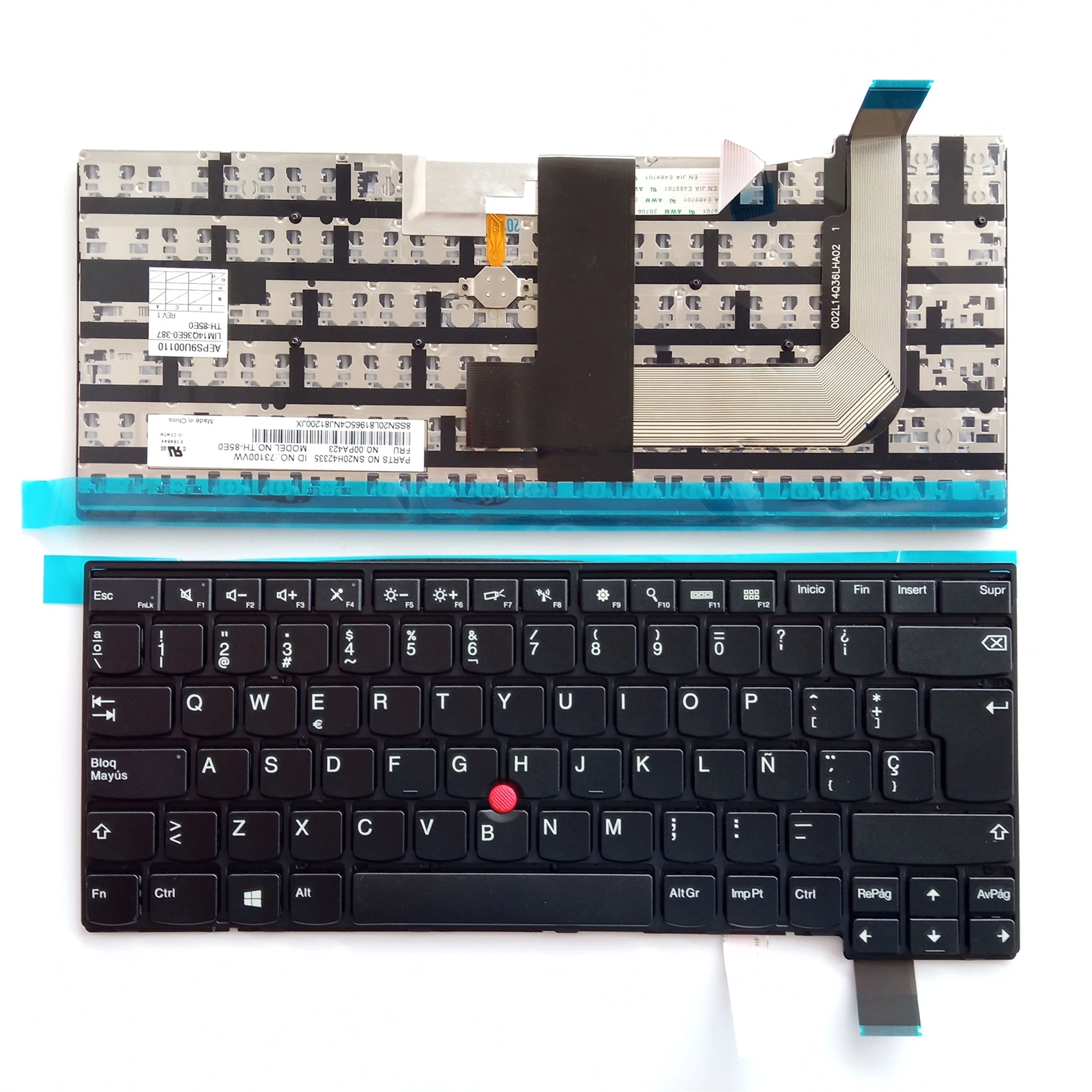 

New For Lenovo Thinkpad 13 Gen 2 (20J1 20J2) T470S T460S Keyboard No Backlit SP Spanish Teclado Black