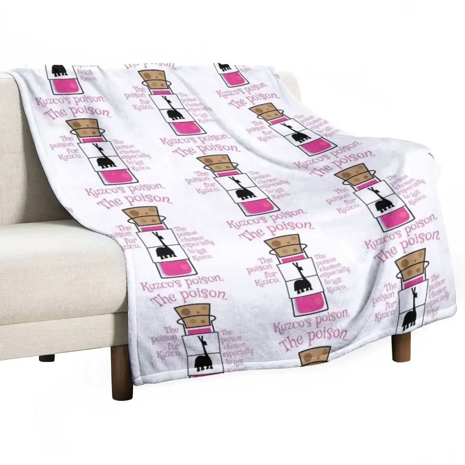 Kuzco_s Poison Throw Blanket Shaggy Vintage Nap Blankets