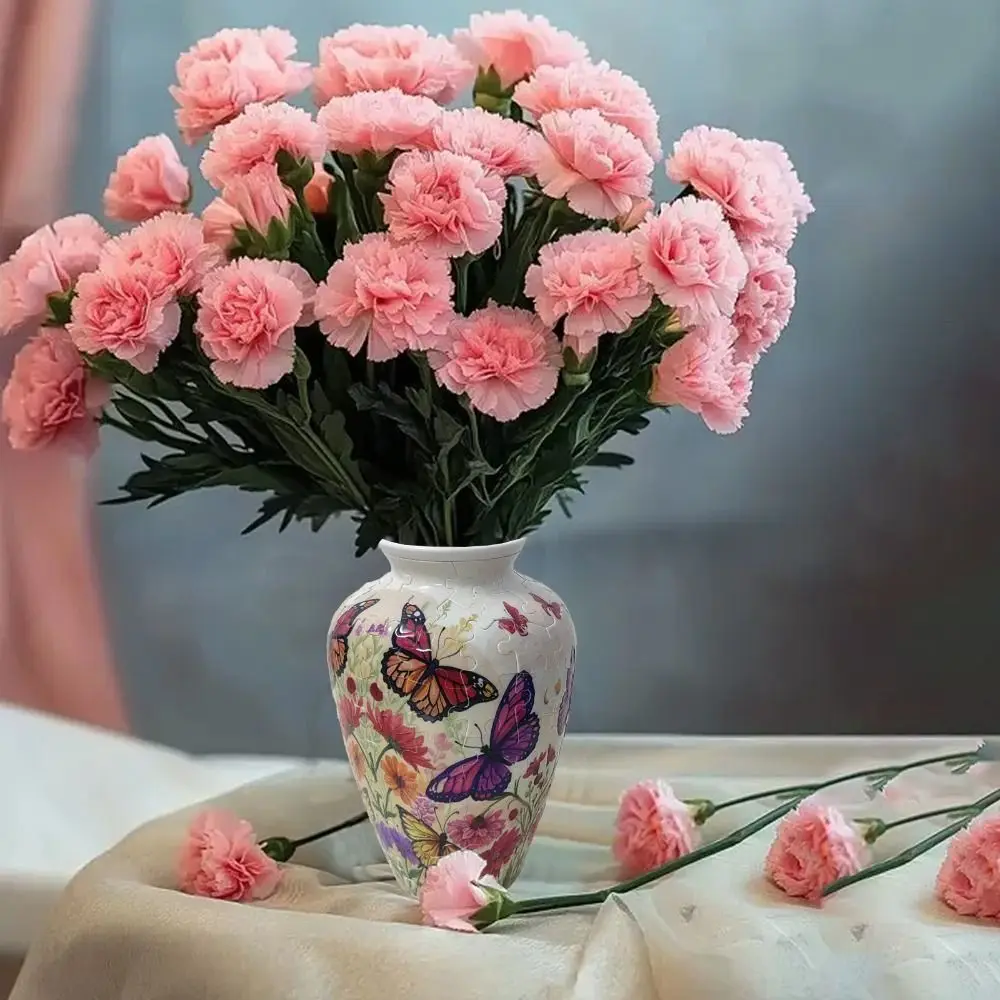 Creative 3D Puzzle Vase Waterproof DIY Flower Arrangement Vase Building Block Arrange Flowers Flower Vase Jigsaw