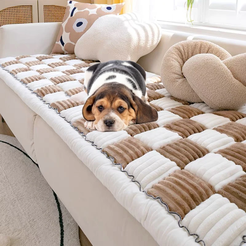 Dog Bed Winter Warm Mat Anti-Slip Sofas Beds Blanket Dogs Pets Cushion Mattress Cover Pad Room Mats Puppy Pet Bed Cats Supplies