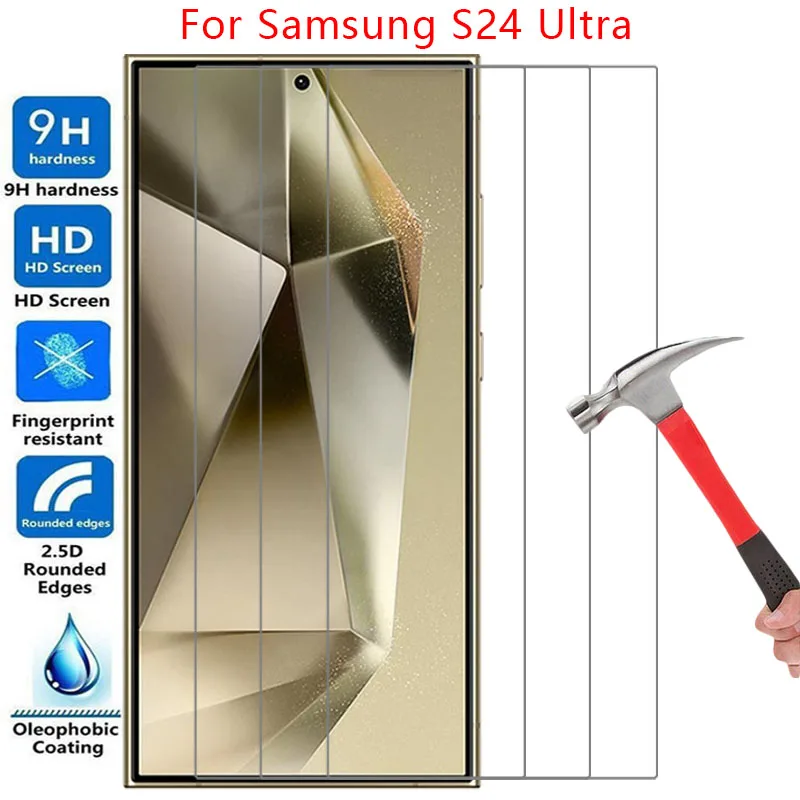 screen protector for samsung galaxy s24 ultra 5g protective tempered glass on galaxys24 s 24 24s ultr s24ultra phone film galxy