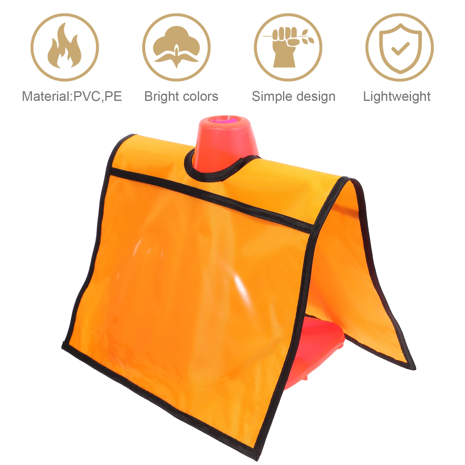 Traffic Cone Sleeves Drogue Message Sign Cover Cone Massage Safety Warning Outdoor Sports Training Bright