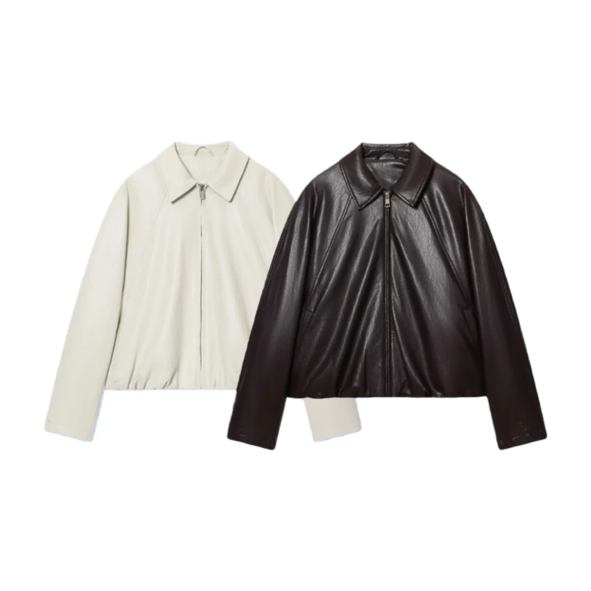 2025秋冬新作 レディース カジュアルファッション シンプル レトロ ショートスタイル ラペル フェイクレザー パイロットジャケット レザージャケット