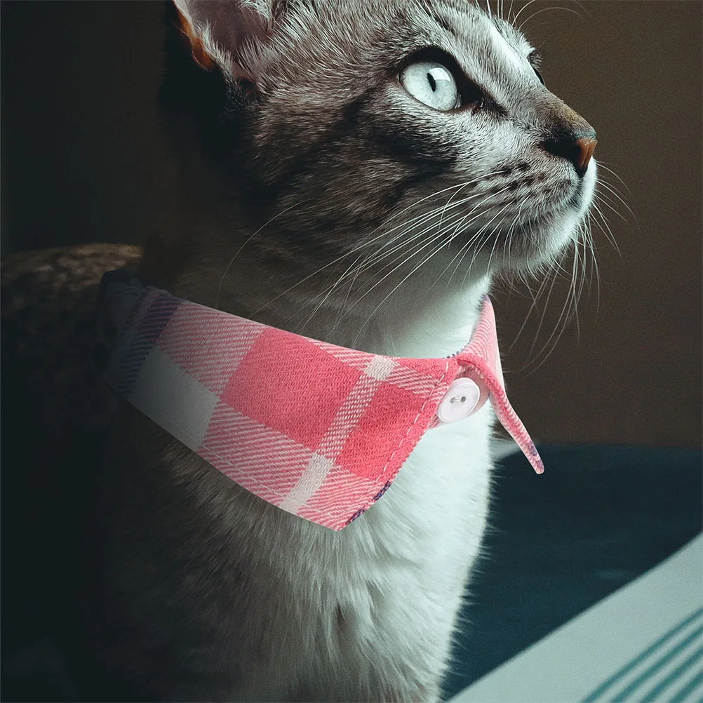 

2 Pcs Cat Collar Kitten Collars with Safety Buckle Bell Pet Small Cloth
