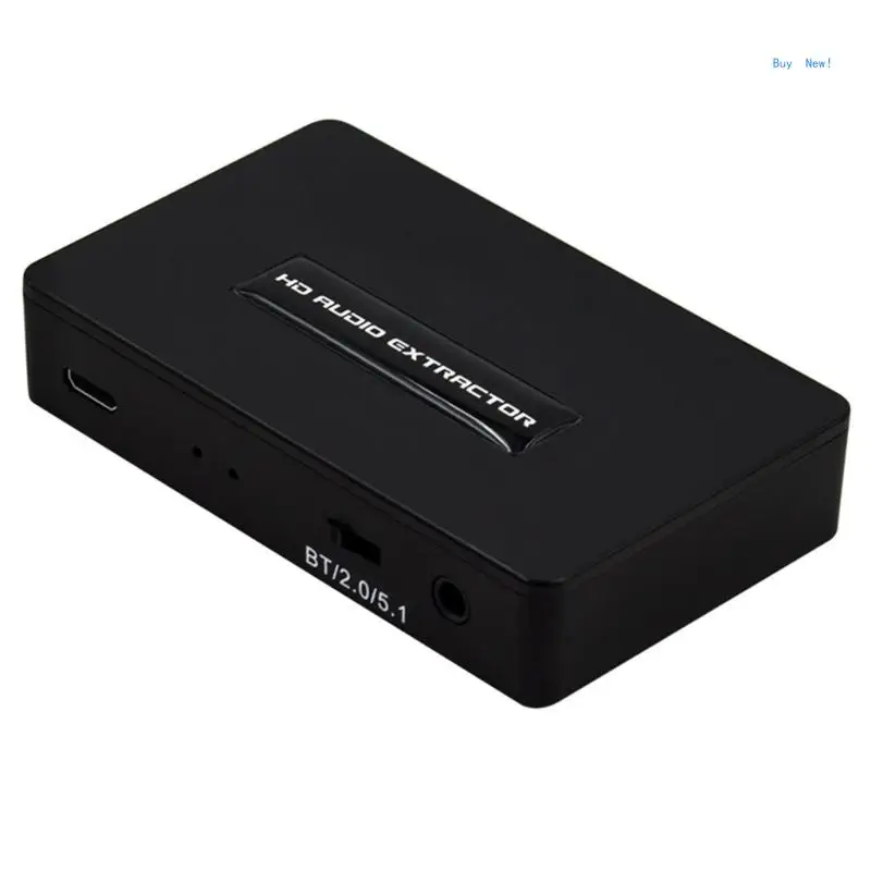 High Resolution Splitter With 4K Support, 3.5mm Outputs for Home Theater