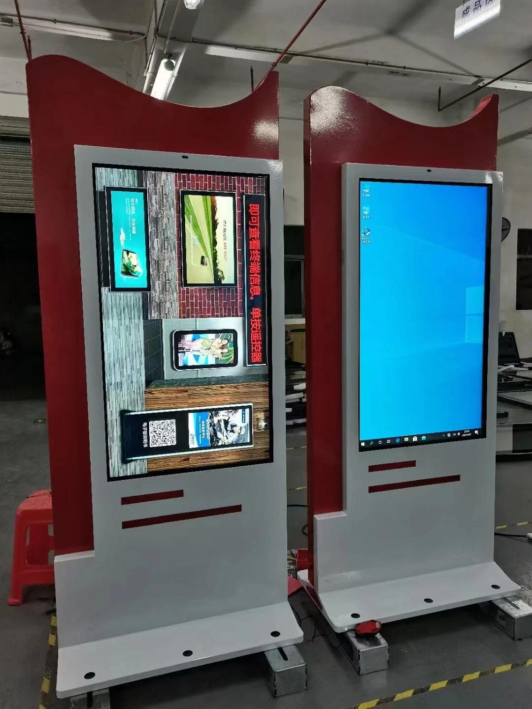 Layar Display Lcd Pemutar Iklan Multimedia Pintar Luar Ruangan 49 55 65 75 Inci