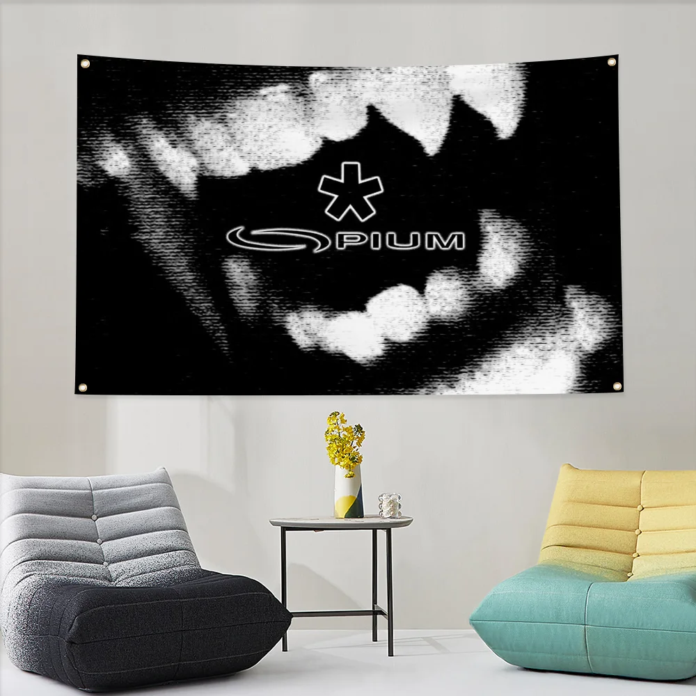 プレイボーイ タペストリー カルティ ケン カーソン ホームデコレーション アヘン装飾 破壊孤独なラッパー フラグをぶら下げ ディストレスト レトロ レイジ スタイル