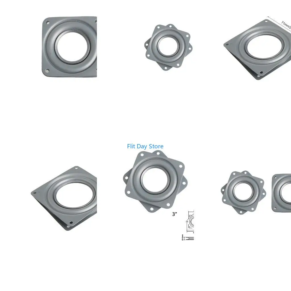 F92C Square Bearing Plate 360 Degree Rotating Plates Accessory Supplies
