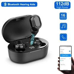 Hearing Aids Digital Rechargeable Hearing Aid for Adults Deafness with Noise Cancelling Invisible Sound Amplifier with LED Power