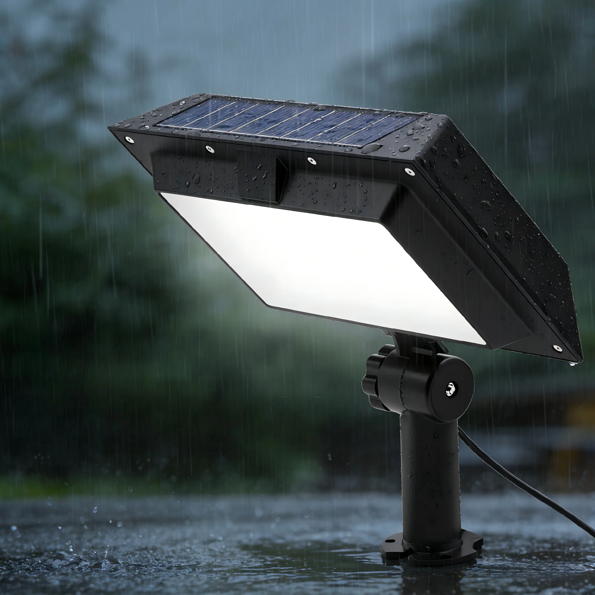 Outdoor Solar Waterproof IPX5 Motion Sensor Voice Alarm Security Warning & Animal Deterrent for Farm & Garden