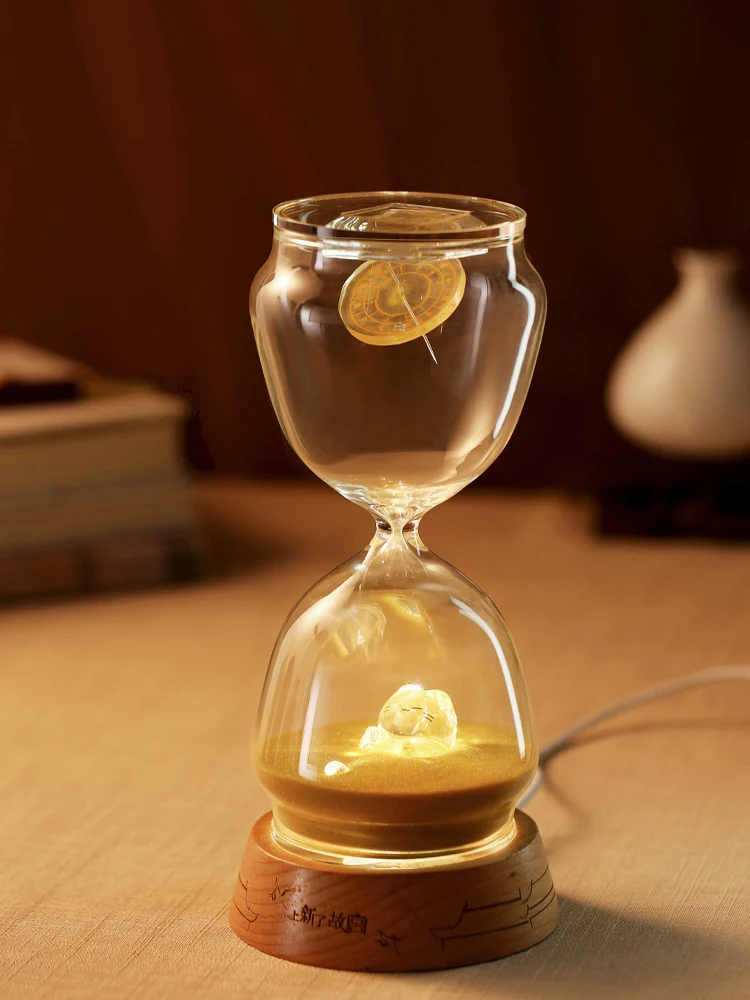 Regal  Sand Timer Lamp Ornaments Adjustable Light Sleep Companion New Year Birthday Gift for Girlfriend Traditional Chines...