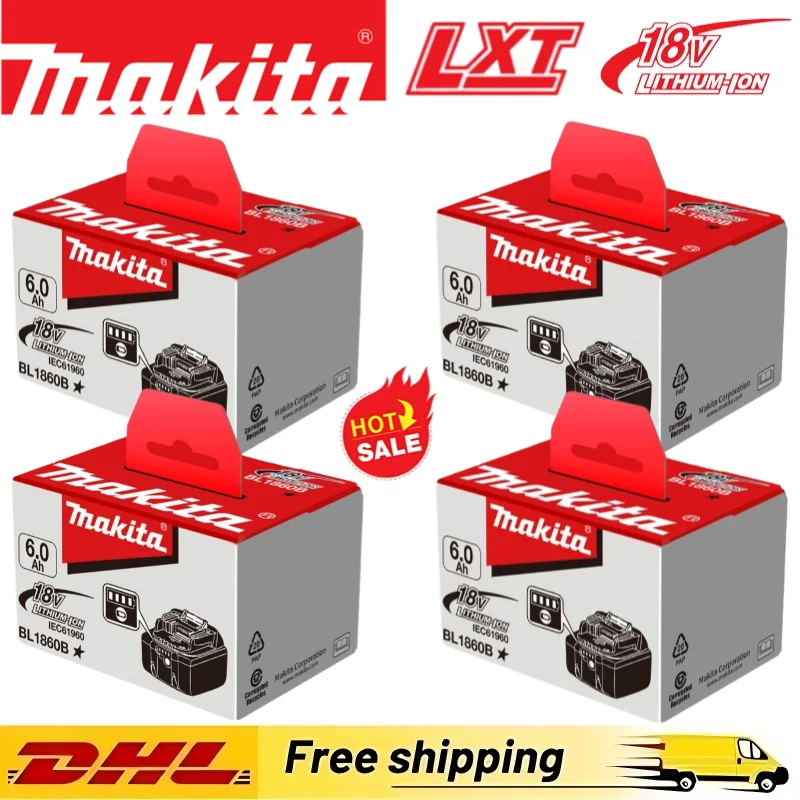 

NEW Makita 18V 6.0Ah Battery Power tool DDF487 DGA404 DTW700 DHP487 DTD173 Lithium-Ion battery Replacement LXT BL1830 BL1815