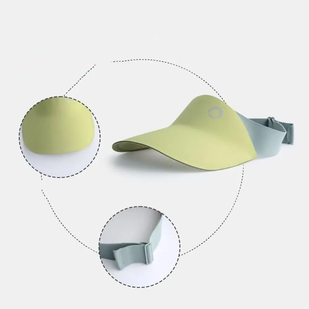 

Soft Korean Style Seamless Sun Hat Shading Hat Anti-UV Sun Hat Summer Kid Sunhat Contrast Color Children's Empty Top Cap Kid