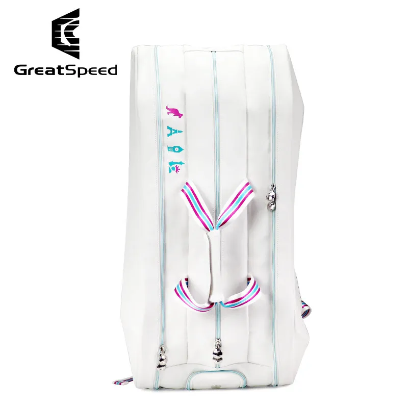 GreatSpeed Hard-shell Tennis Racquet Bag 6Pack 9Pack Large Capacity Squash Tennis Racket Backpack Shoe Compartment Tennis Bags view 3