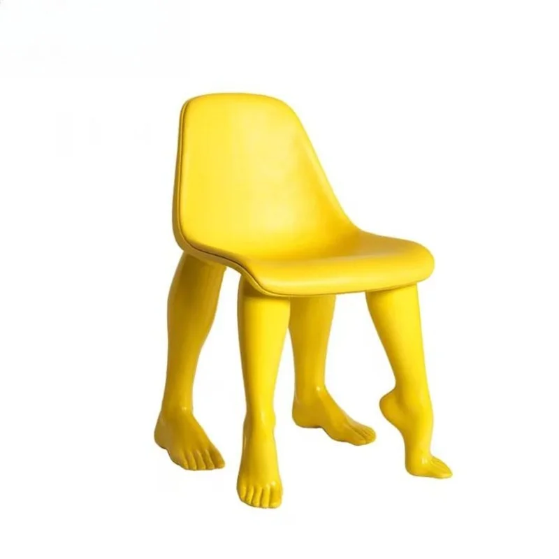 

Скандинавский дизайнерский креативный стул для отдыха в форме человеческой ноги, ваби говорит легкий роскошный стул специальной формы из стекловолокна