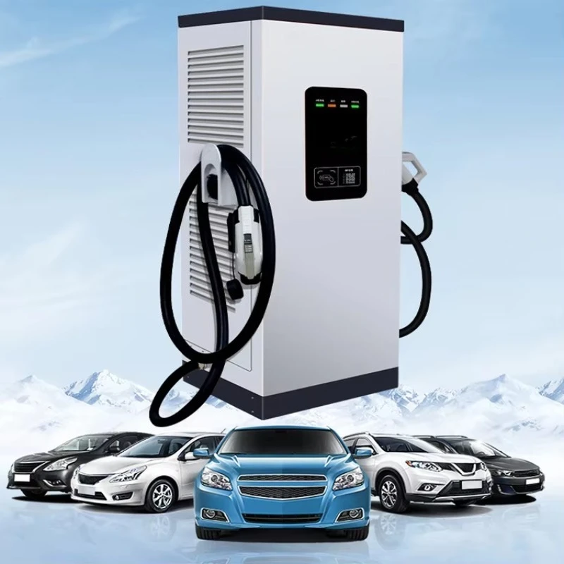 All-in-one Smart Car Charging Pile, Reliable DC EV Charging Pile Supports Plug and Charge