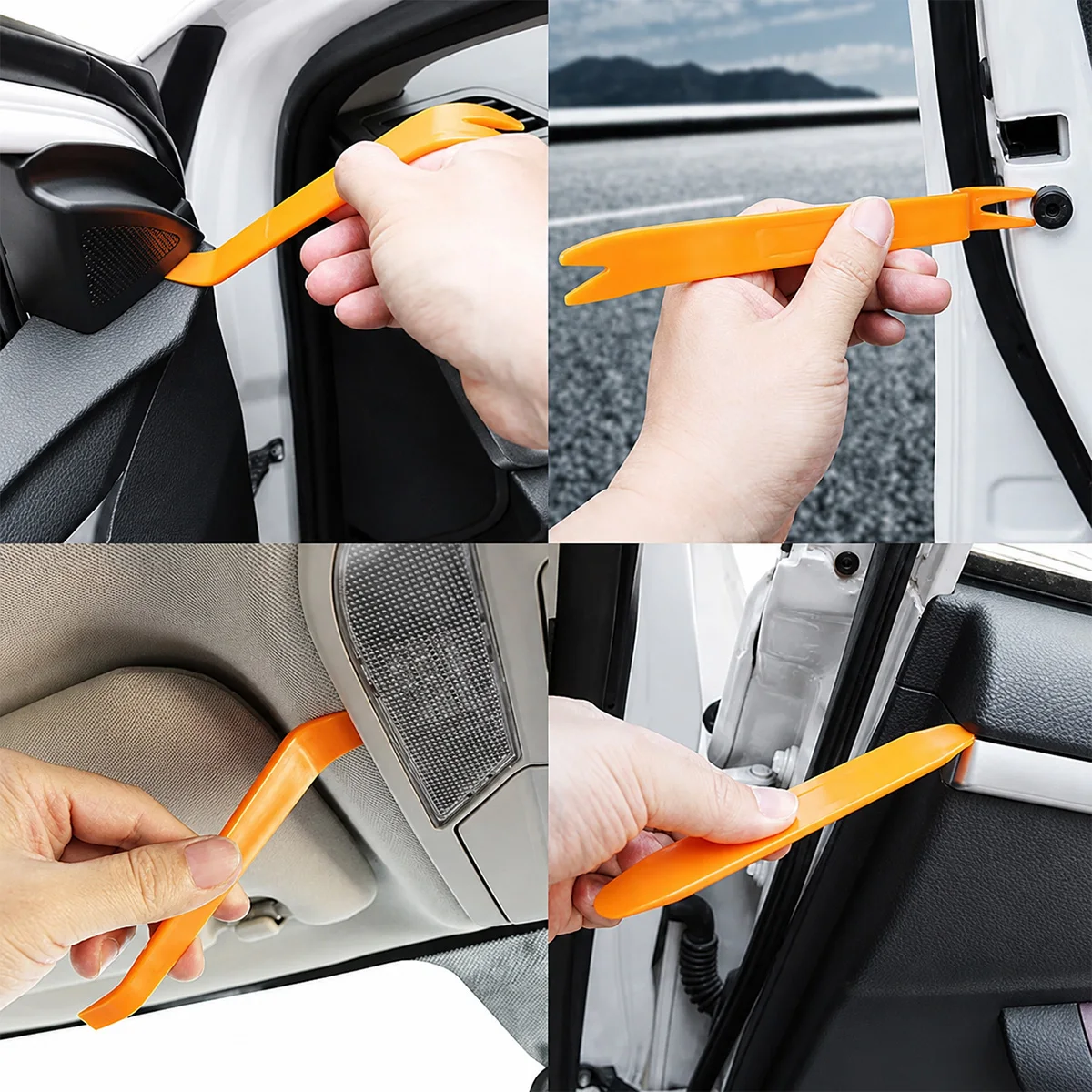 PINMOAP Auto-Verkleidungs-Entfernungswerkzeug-Set, Werkzeug zum Entfernen von Autotürverkleidungen, Innenausstattung, Armaturenbrett, Radio-Demontage, Reparatur-Handwerkzeug – Detail 5