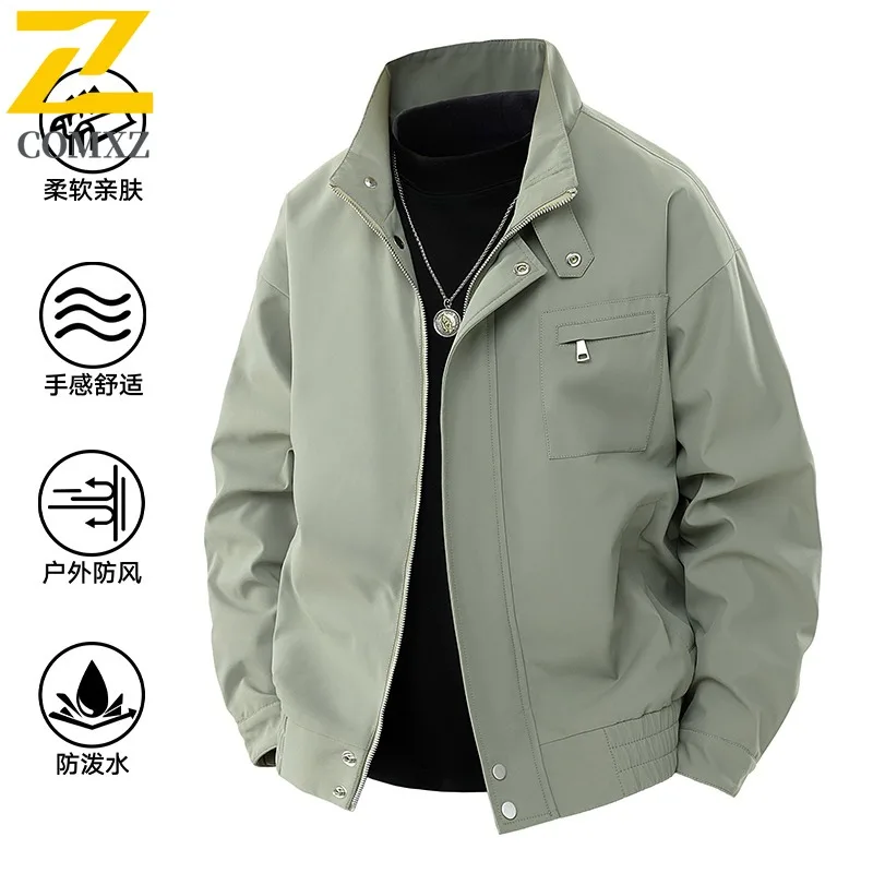 

COMXZ 2025 Hot Sale 3D Pattern American Vintage Cleanfit Spring Autumn Baseball Short Casual Jacket Top Workwear Coat Men