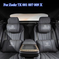 For Zeekr 7X 001 007 009 X Car Pillow Blanket Foldable Car Neck Pillows Nappa Leather Headrest Seat Lumbar Cushions Support